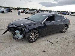 Carros salvage a la venta en subasta: 2018 Chevrolet Malibu LT