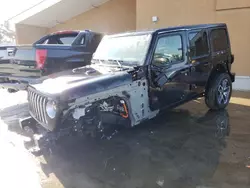 Salvage cars for sale at Hayward, CA auction: 2023 Jeep Wrangler Sahara 4XE