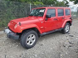 Salvage cars for sale at Cicero, IN auction: 2013 Jeep Wrangler Unlimited Sahara