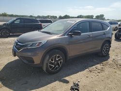 Salvage cars for sale from Copart Kansas City, KS: 2016 Honda CR-V SE