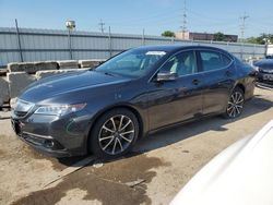 Salvage cars for sale at Dyer, IN auction: 2016 Acura TLX Tech