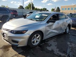 Salvage cars for sale at Littleton, CO auction: 2018 Chevrolet Malibu LS