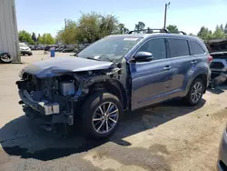 Salvage cars for sale from Copart Woodburn, OR: 2018 Toyota Highlander SE