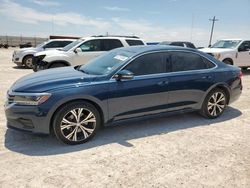 Salvage cars for sale at Andrews, TX auction: 2021 Volkswagen Passat SE