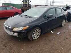 Salvage cars for sale from Copart Elgin, IL: 2012 Honda Civic EX