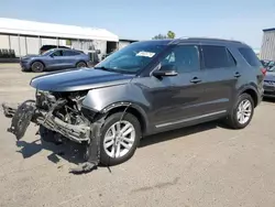 Salvage cars for sale at Fresno, CA auction: 2017 Ford Explorer XLT