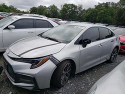 Salvage cars for sale at Waldorf, MD auction: 2022 Toyota Corolla SE