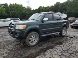 Salvage cars for sale at Austell, GA auction: 2007 Toyota Sequoia Limited