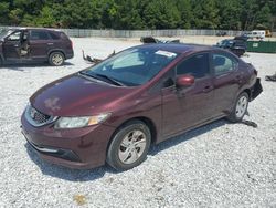 Salvage cars for sale at Gainesville, GA auction: 2013 Honda Civic LX