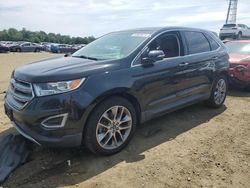 Salvage cars for sale at Windsor, NJ auction: 2015 Ford Edge Titanium