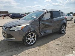 Salvage cars for sale at Kansas City, KS auction: 2014 Ford Escape Titanium