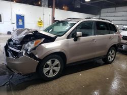 Salvage cars for sale at Blaine, MN auction: 2015 Subaru Forester 2.5I Premium