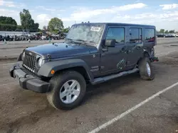 Jeep salvage cars for sale: 2017 Jeep Wrangler Unlimited Sport