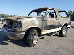 Salvage cars for sale at Dunn, NC auction: 1993 Ford Bronco U100