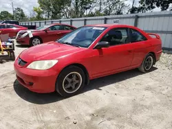 Salvage cars for sale at Tifton, GA auction: 2005 Honda Civic LX