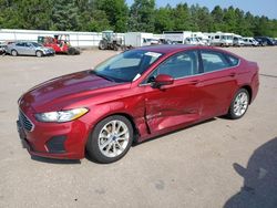 Salvage cars for sale at Eldridge, IA auction: 2019 Ford Fusion SE