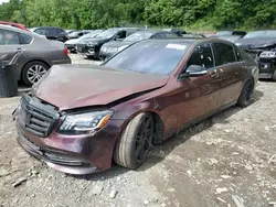 Mercedes-Benz Vehiculos salvage en venta: 2019 Mercedes-Benz S 560 4matic