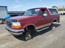 Ford salvage cars for sale: 1995 Ford Bronco U100