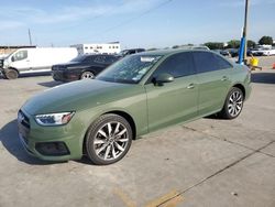 Salvage cars for sale at Grand Prairie, TX auction: 2024 Audi A4 Premium Plus 40