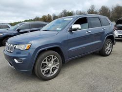 Salvage cars for sale from Copart Brookhaven, NY: 2021 Jeep Grand Cherokee Overland