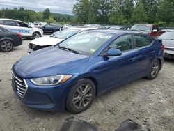 Salvage cars for sale at Candia, NH auction: 2018 Hyundai Elantra SEL