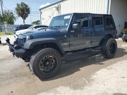 Salvage cars for sale at Riverview, FL auction: 2008 Jeep Wrangler Unlimited Sahara