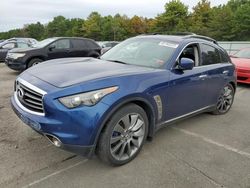 Salvage cars for sale at Brookhaven, NY auction: 2012 Infiniti FX35