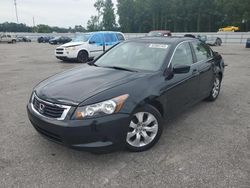 Salvage cars for sale at Dunn, NC auction: 2009 Honda Accord EXL