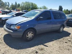 Salvage cars for sale from Copart Portland, OR: 2000 Toyota Sienna LE