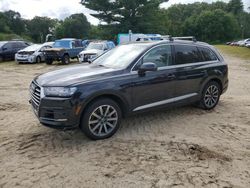 Salvage cars for sale at North Billerica, MA auction: 2019 Audi Q7 Premium Plus