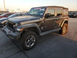 Jeep salvage cars for sale: 2018 Jeep Wrangler Unlimited Sport