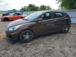 Salvage cars for sale from Copart Ontario Auction, ON: 2015 Hyundai Accent GS