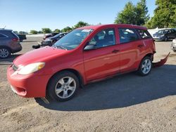 Salvage cars for sale from Copart London, ON: 2007 Toyota Corolla Matrix XR