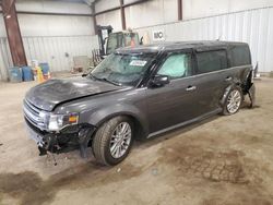 Salvage cars for sale at Lansing, MI auction: 2015 Ford Flex SEL