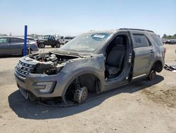 Salvage cars for sale from Copart Bakersfield, CA: 2017 Ford Explorer XLT