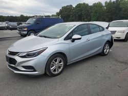 Salvage cars for sale from Copart Glassboro, NJ: 2017 Chevrolet Cruze LT