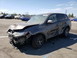 Salvage cars for sale from Copart Rancho Cucamonga, CA: 2017 Mitsubishi Outlander SE