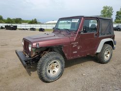 Salvage cars for sale from Copart Columbia Station, OH: 2001 Jeep Wrangler / TJ Sport
