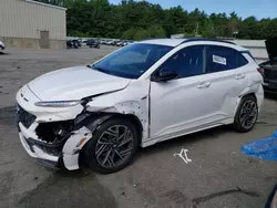 Salvage cars for sale at New Britain, CT auction: 2022 Hyundai Kona N Line