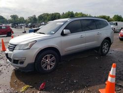 Salvage cars for sale at Chalfont, PA auction: 2015 Chevrolet Traverse LT