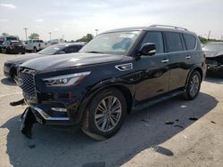 Salvage cars for sale at Indianapolis, IN auction: 2019 Infiniti QX80 Luxe