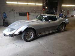 Salvage cars for sale at Angola, NY auction: 1978 Chevrolet Corvette