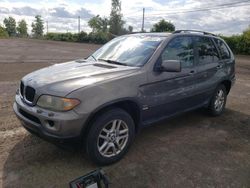 Salvage cars for sale from Copart Montreal Est, QC: 2006 BMW X5 3.0I