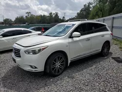 Salvage cars for sale at Riverview, FL auction: 2014 Infiniti QX60