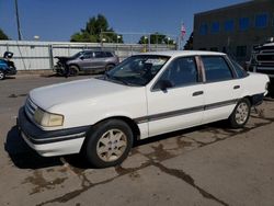 Salvage cars for sale at Littleton, CO auction: 1989 Ford Tempo Sport
