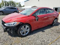 Salvage cars for sale at Spartanburg, SC auction: 2017 Hyundai Elantra SE