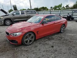 Salvage cars for sale at Miami, FL auction: 2015 BMW 435 I