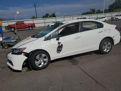 Honda Civic salvage cars for sale: 2015 Honda Civic LX