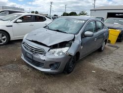 Vehiculos salvage en venta de Copart Chicago Heights, IL: 2018 Mitsubishi Mirage G4 ES