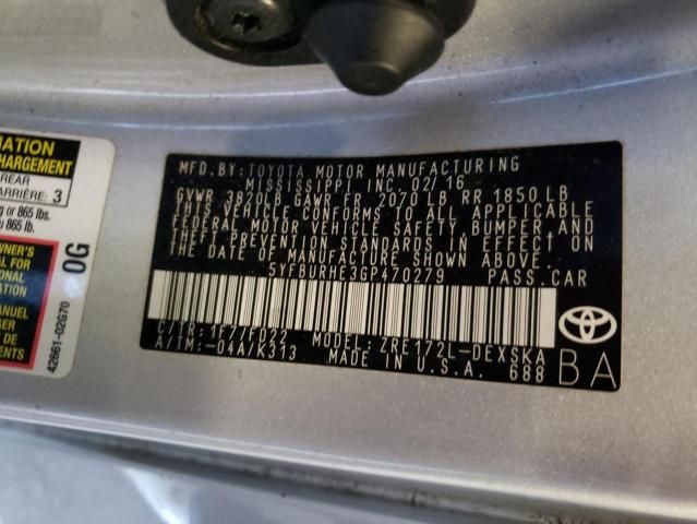 2016 Toyota Corolla L